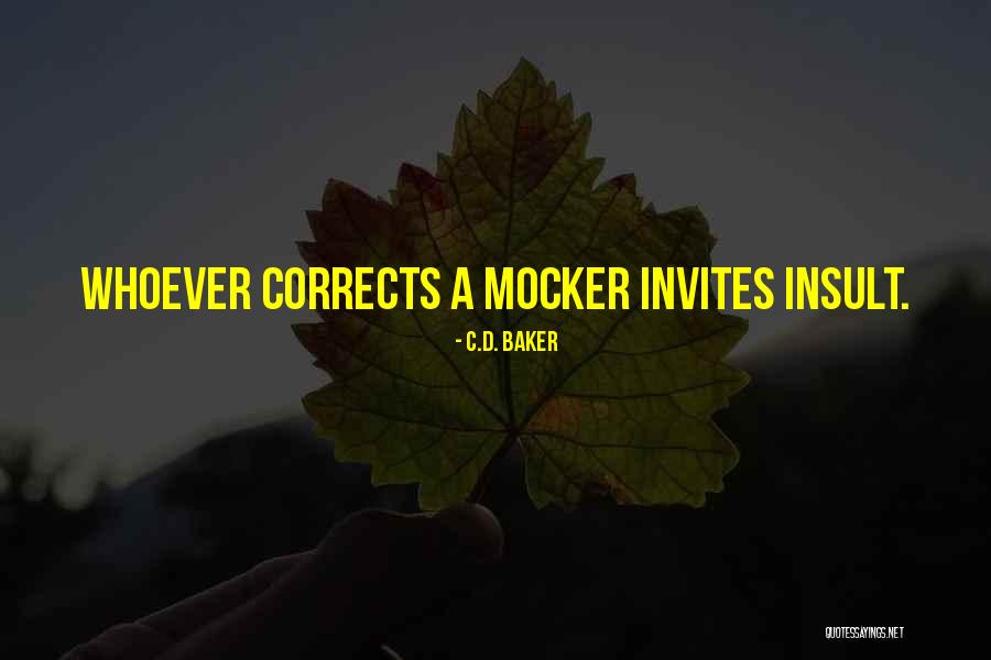 Corrects Quotes By C.D. Baker