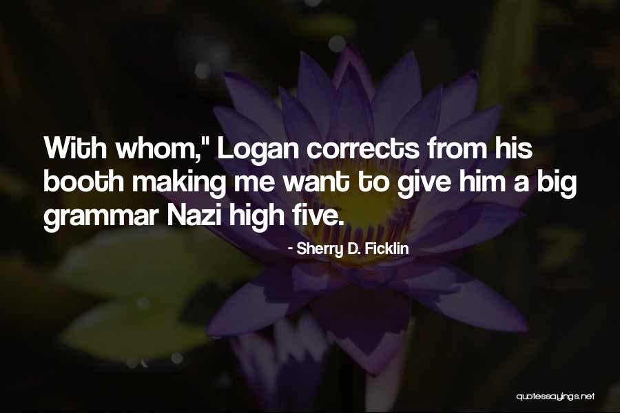 Corrects Quotes By Sherry D. Ficklin Corrects Quotes By Sherry D. Ficklin