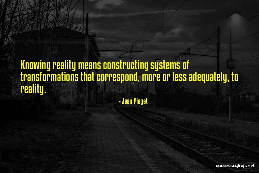 Correspond Quotes By Jean Piaget