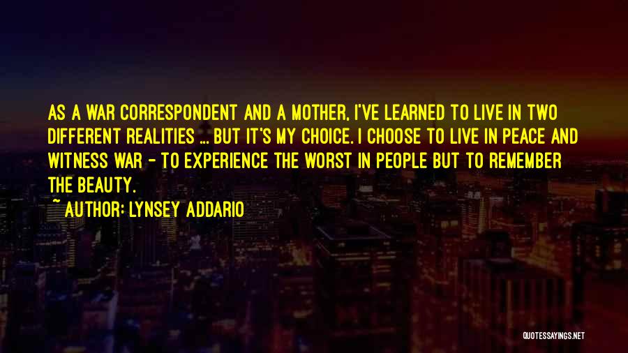 Correspondent Quotes By Lynsey Addario