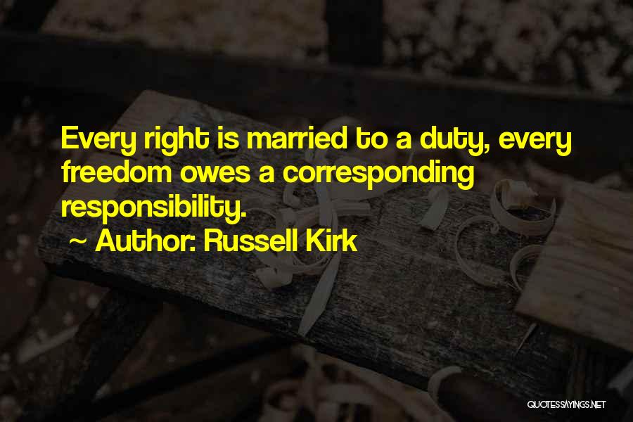 Corresponding Quotes By Russell Kirk