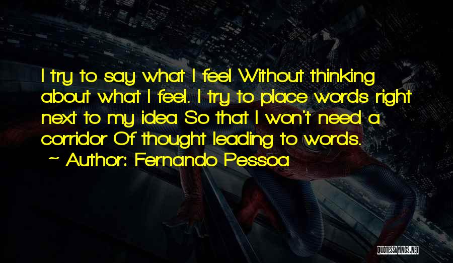 Corridor Quotes By Fernando Pessoa