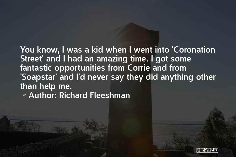 Corrie Quotes By Richard Fleeshman