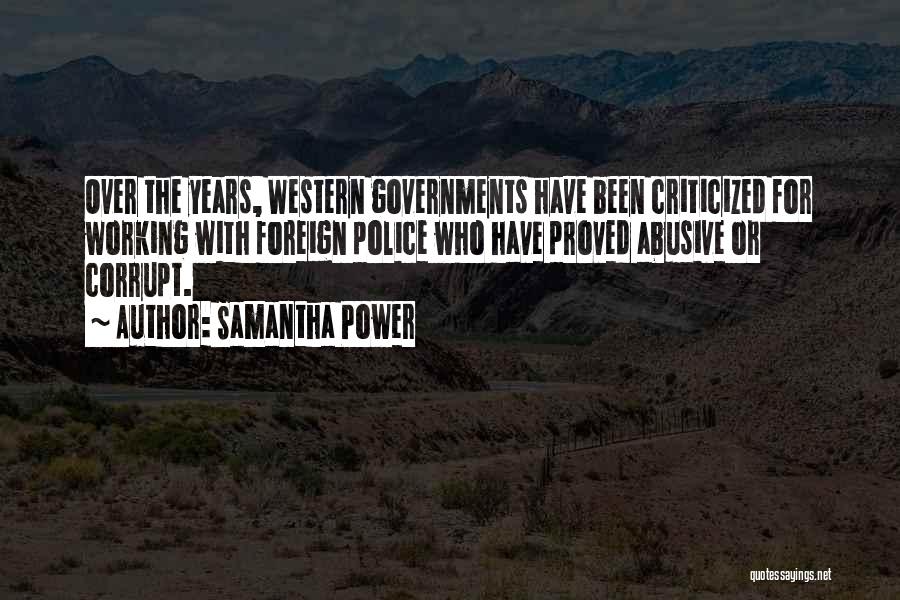 Corrupt Police Quotes By Samantha Power