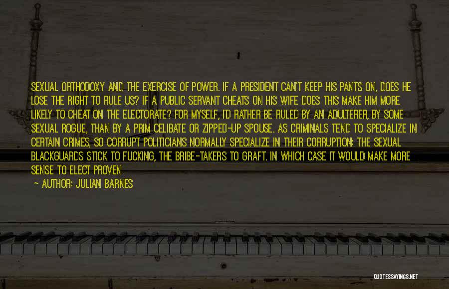 Corrupt Politicians Quotes By Julian Barnes