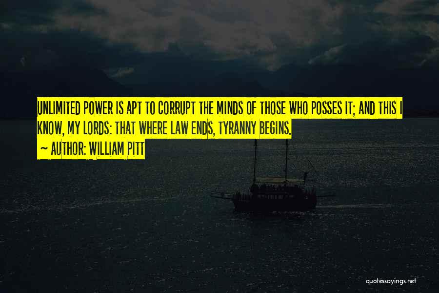 Corrupt Power Quotes By William Pitt