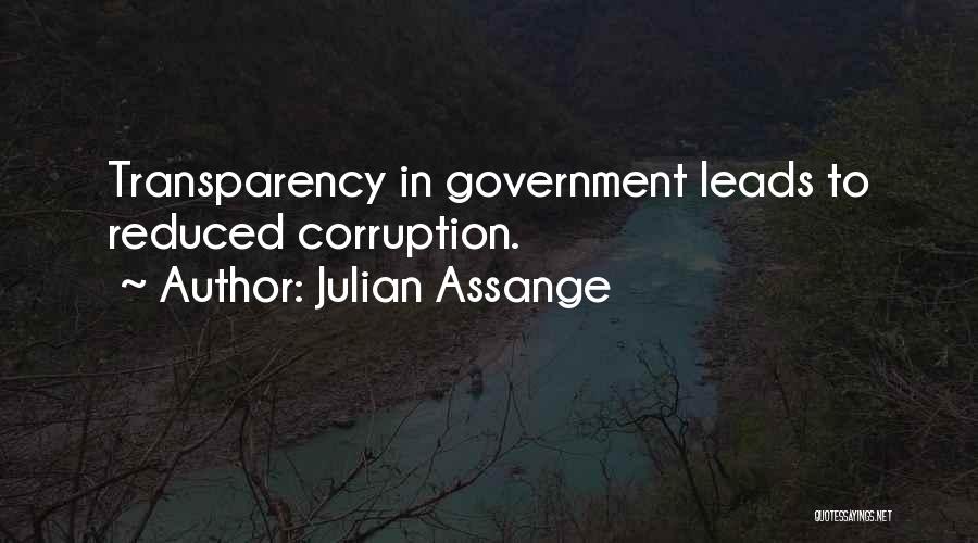 Corruption In Government Quotes By Julian Assange
