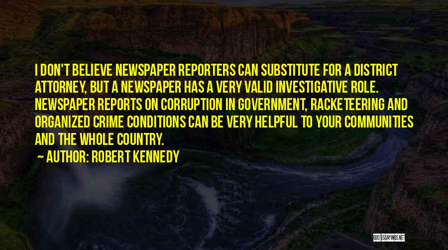 Corruption In Government Quotes By Robert Kennedy
