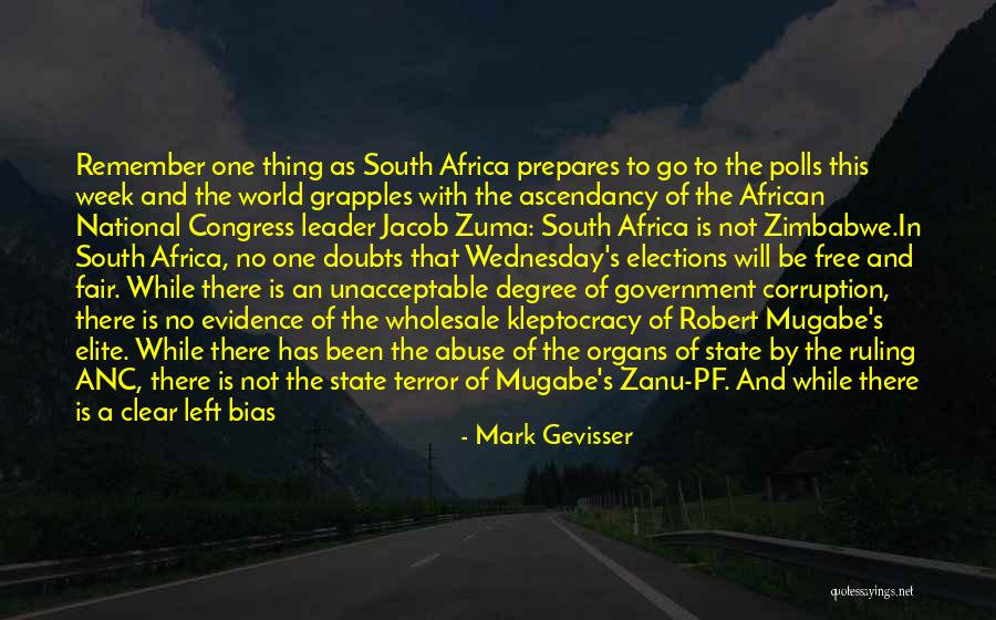 Corruption Of Government Quotes By Mark Gevisser