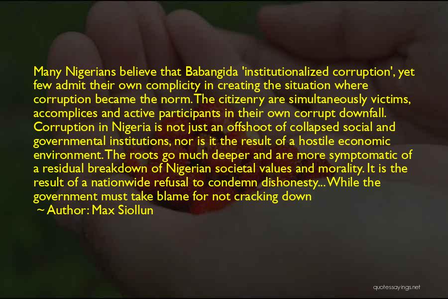 Corruption Of Government Quotes By Max Siollun