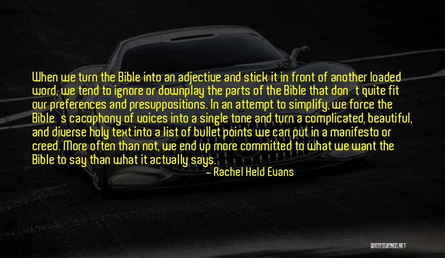 Cortesanas Definicion Quotes By Rachel Held Evans