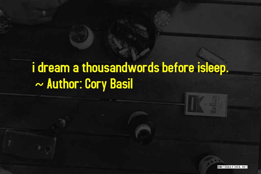 Cory Quotes By Cory Basil
