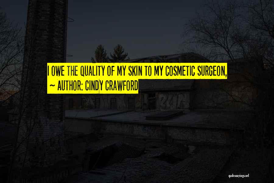 Cosmetic Quotes By Cindy Crawford