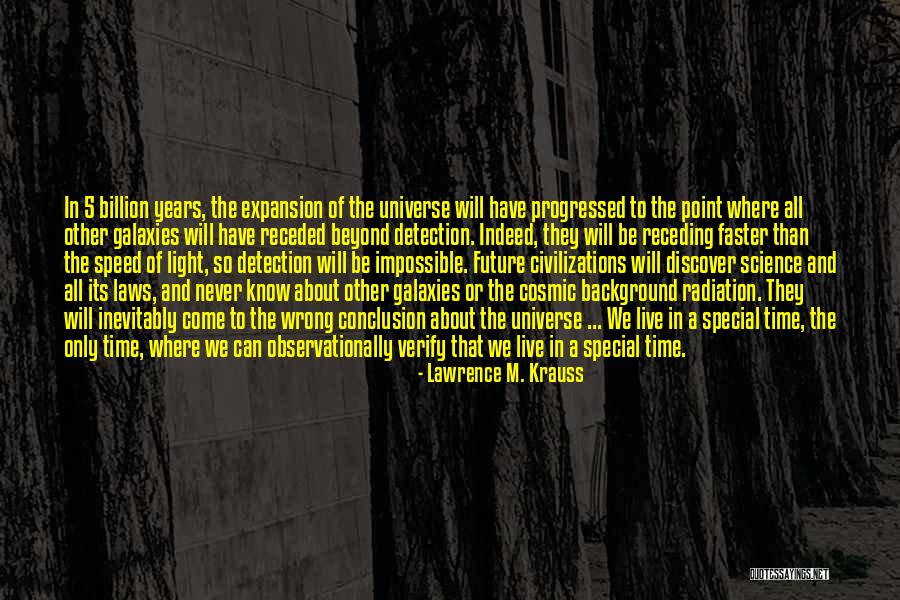 Cosmic Background Radiation Quotes By Lawrence M. Krauss