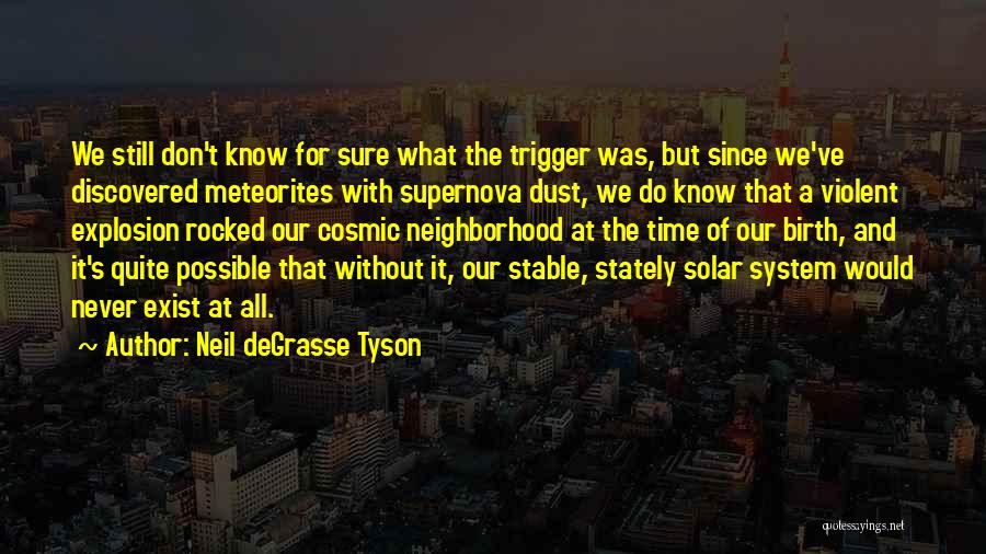 Cosmic Trigger Quotes By Neil DeGrasse Tyson