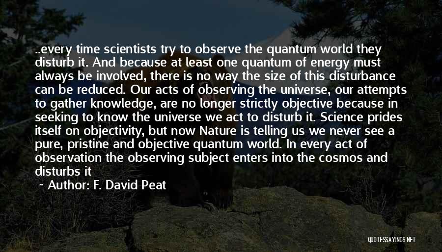 Cosmos Series Quotes By F. David Peat
