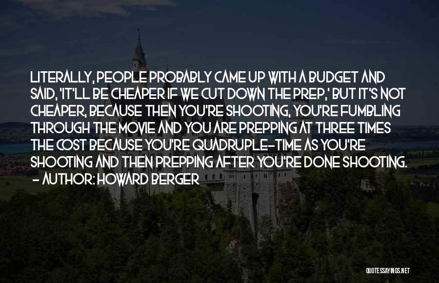 Cost Cutting Quotes By Howard Berger