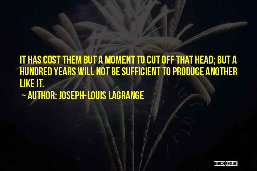 Cost Cutting Quotes By Joseph-Louis Lagrange