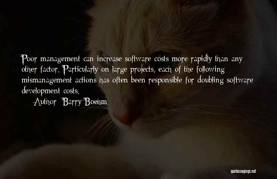 Cost Management Quotes By Barry Boehm
