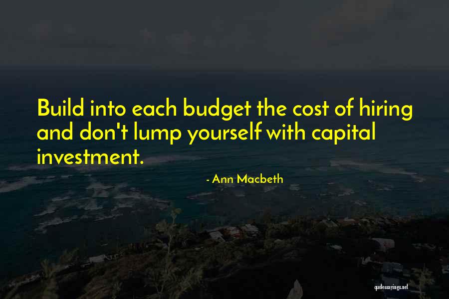 Cost Of Capital Quotes By Ann Macbeth Cost Of Capital Quotes By Ann Macbeth