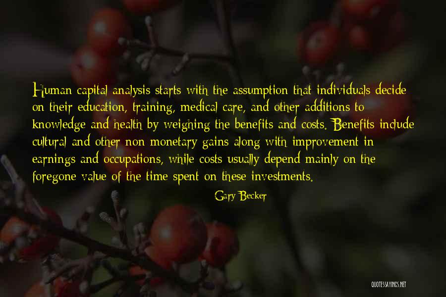 Cost Of Capital Quotes By Gary Becker