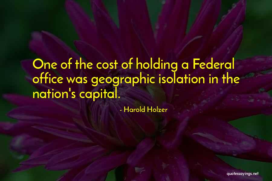 Cost Of Capital Quotes By Harold Holzer