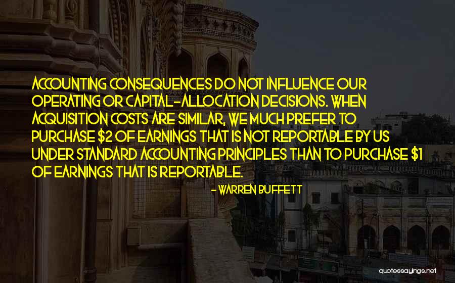 Cost Of Capital Quotes By Warren Buffett