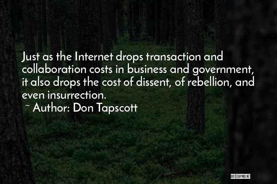 Cost Of Doing Business Quotes By Don Tapscott