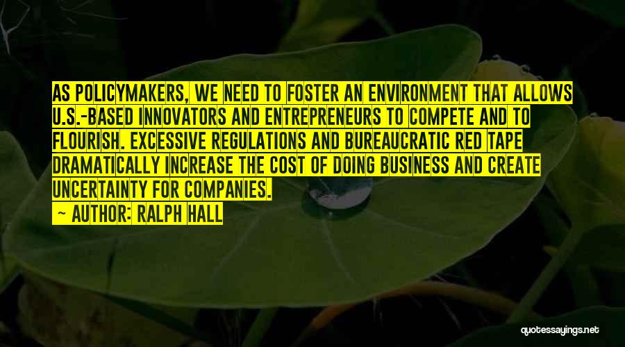 Cost Of Doing Business Quotes By Ralph Hall