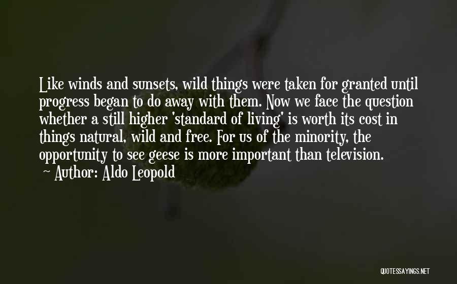 Cost Of Living Quotes By Aldo Leopold