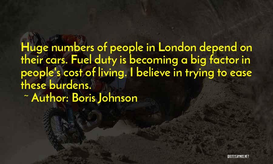 Cost Of Living Quotes By Boris Johnson