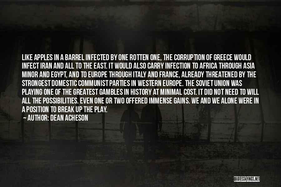 Cost Of War Quotes By Dean Acheson