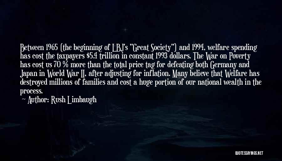 Cost Of War Quotes By Rush Limbaugh