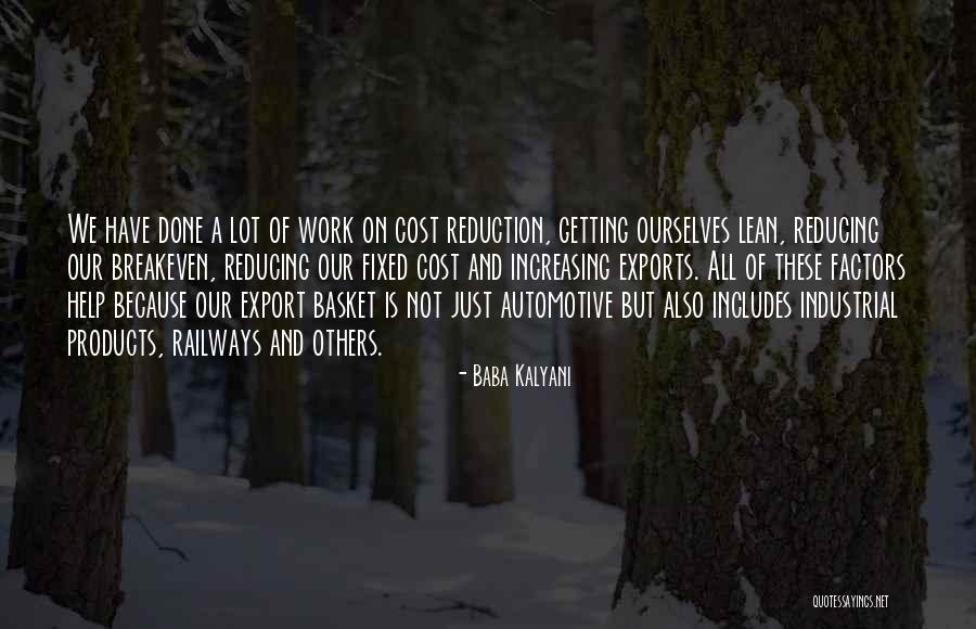 Cost Reduction Quotes By Baba Kalyani