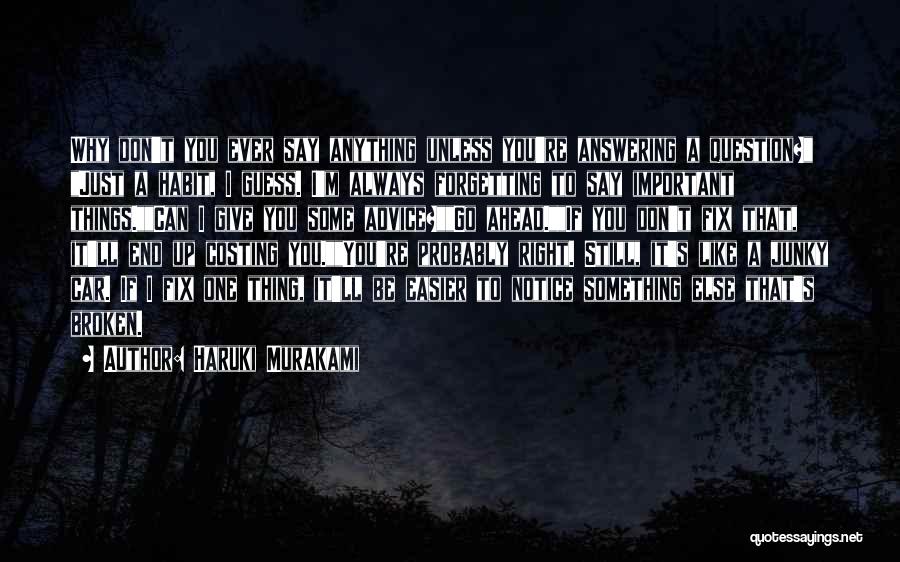 Costing Quotes By Haruki Murakami