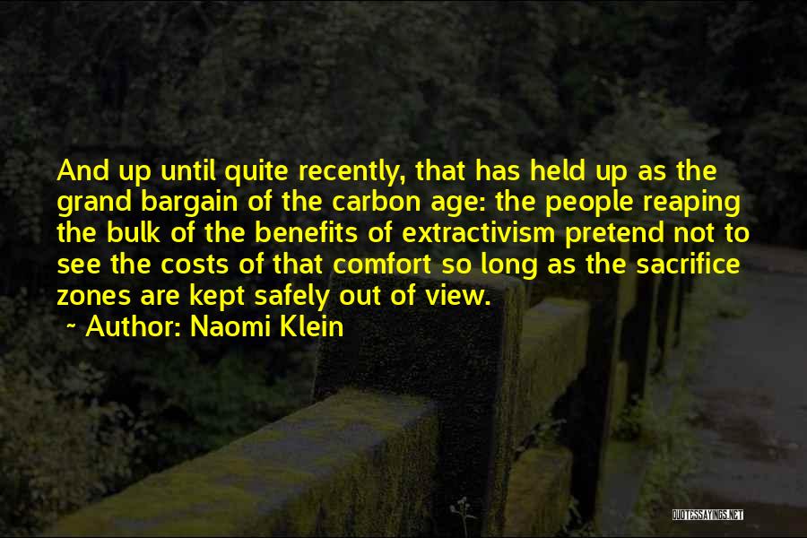 Costs And Benefits Quotes By Naomi Klein