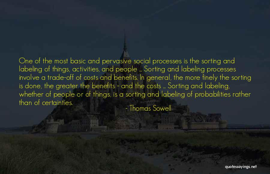 Costs And Benefits Quotes By Thomas Sowell