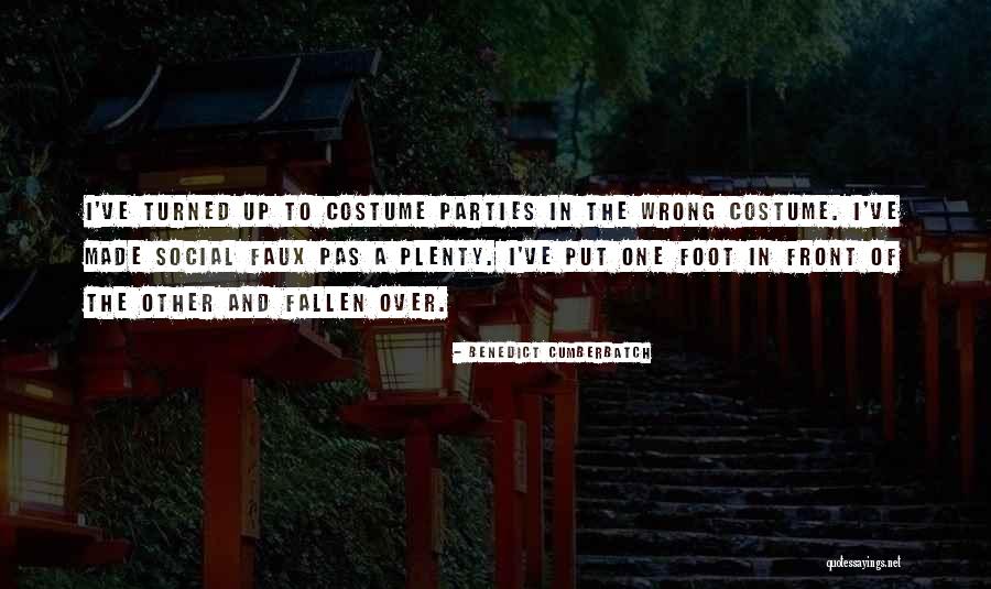 Costume Parties Quotes By Benedict Cumberbatch