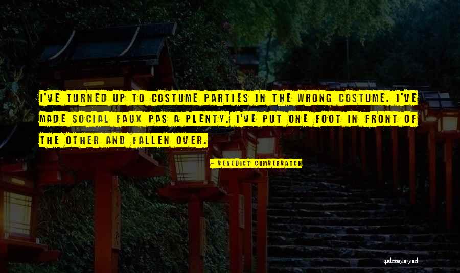 Costume Party Quotes By Benedict Cumberbatch