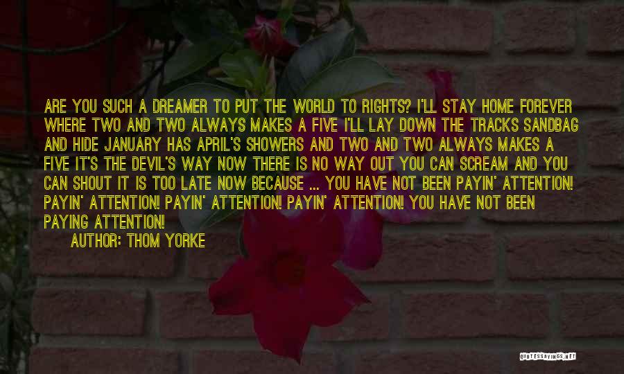 Cotraro Quotes By Thom Yorke