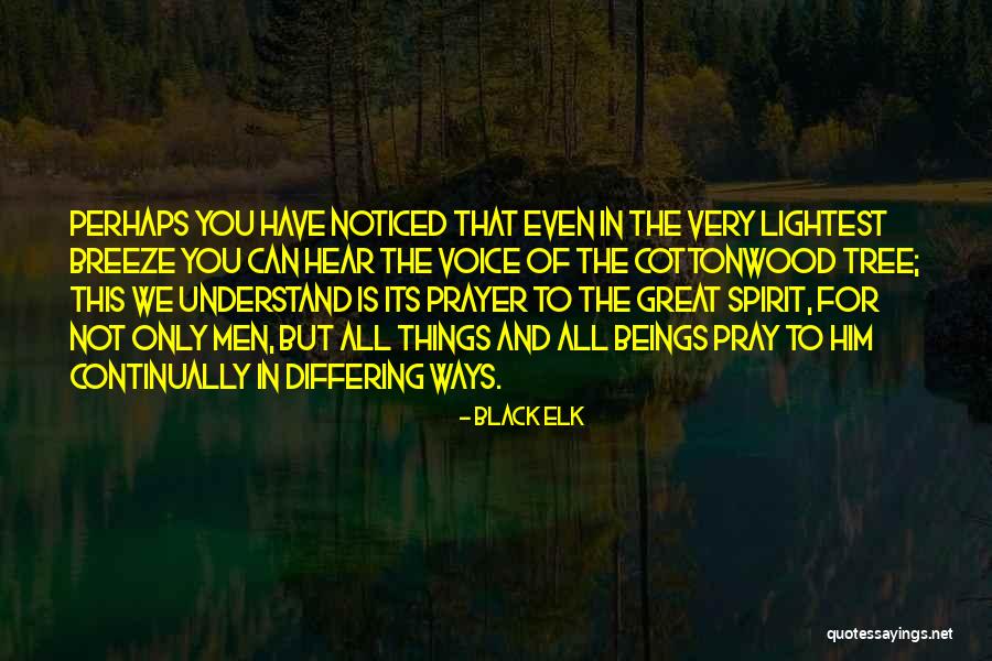 Cottonwood Tree Quotes By Black Elk