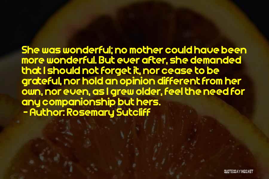 Could Have Quotes By Rosemary Sutcliff