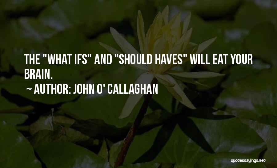 Could Haves Quotes By John O' Callaghan