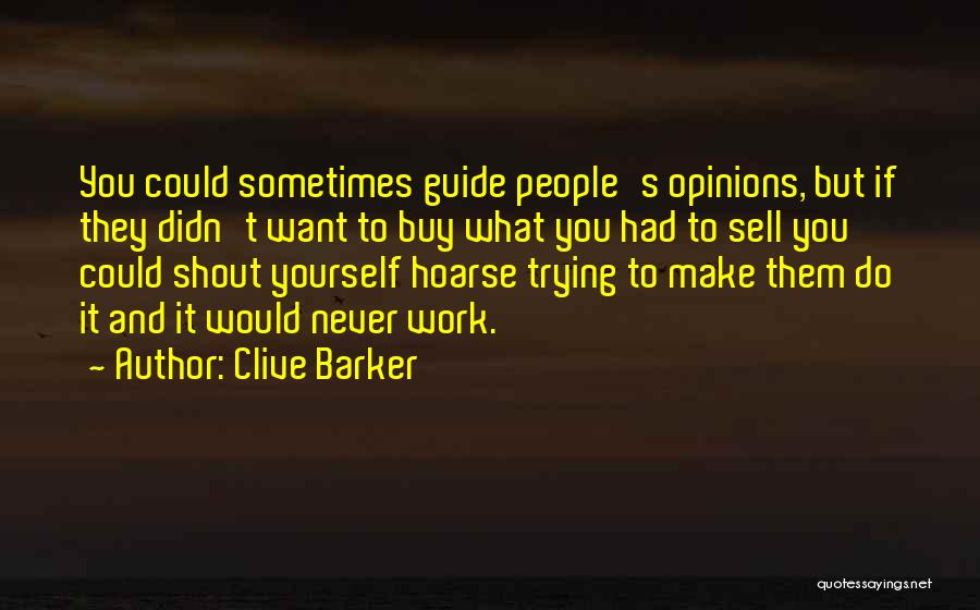 Could Sell Quotes By Clive Barker