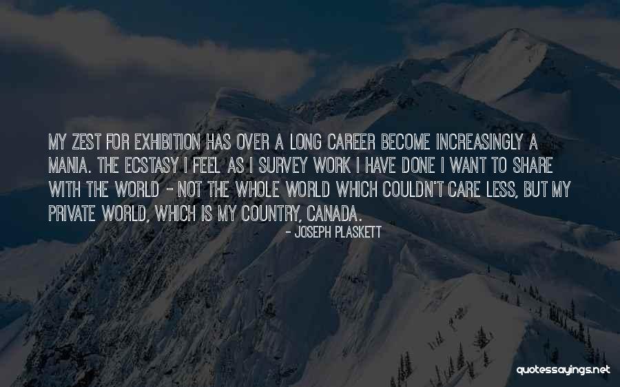 Couldn Care Less Quotes By Joseph Plaskett