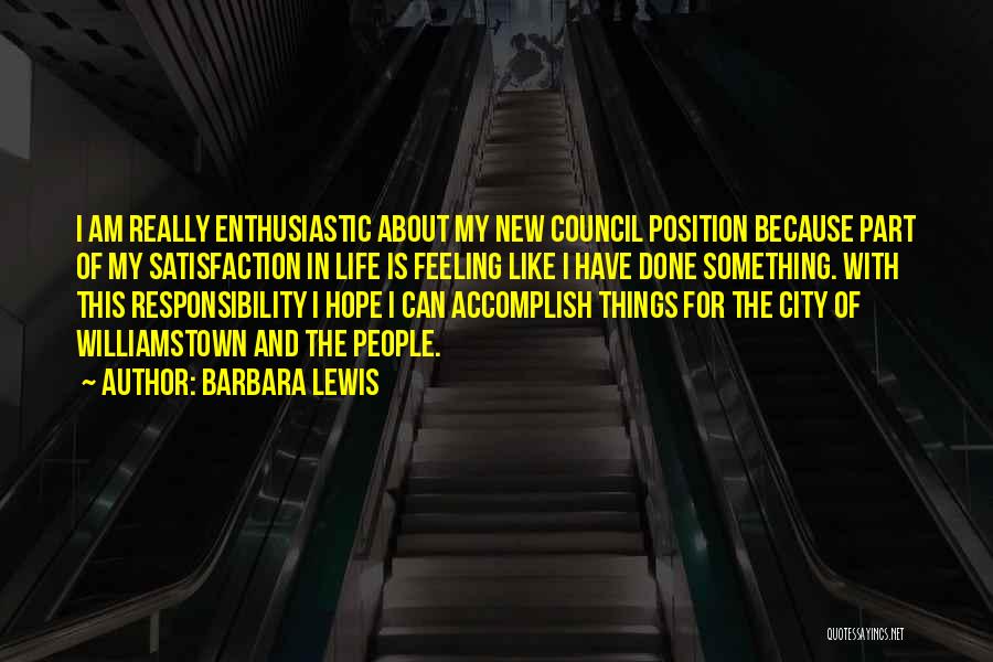 Council My Quotes By Barbara Lewis