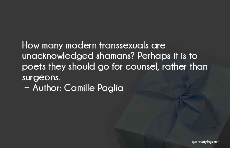 Counsel Quotes By Camille Paglia