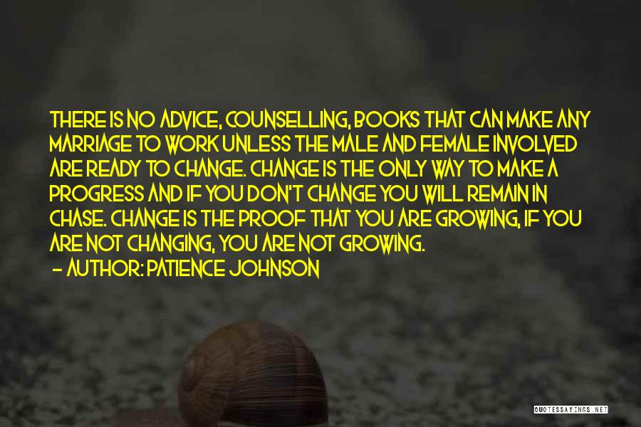 Counselling Quotes By Patience Johnson