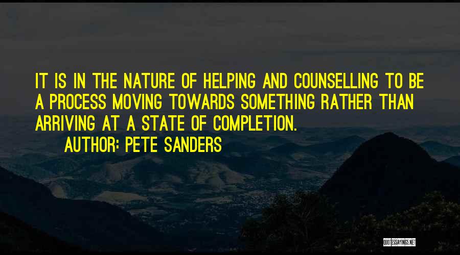 Counselling Quotes By Pete Sanders