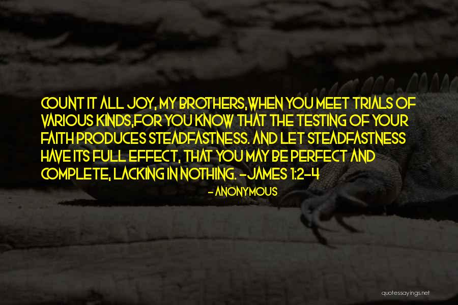 Count It All Joy Quotes By Anonymous Count It All Joy Quotes By Anonymous